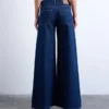 Tsclara Mid Rise Wide Leg Fit Jeans