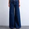 Tsclara Mid Rise Wide Leg Fit Jeans