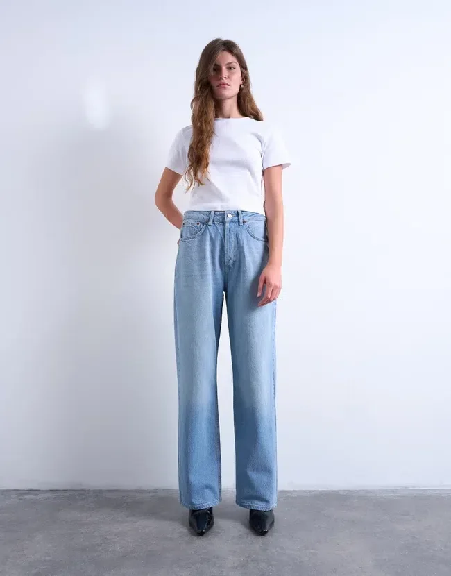 Tscolumn Mid Rise Straight Fit Jeans Tscolumn Mid Rise Straight Fit Jeans