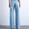 Tsember Low Rise Wide Leg Fit Jeans