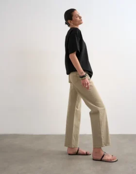 Tsember Low Rise Wide Leg Fit Jeans