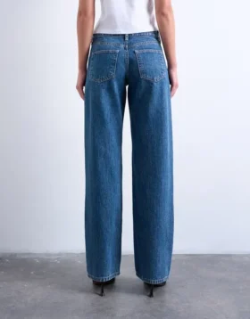 Tsember Low Rise Wide Leg Fit Jeans