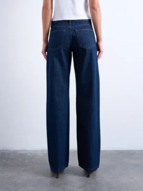 Tsember Low Rise Wide Leg Fit Jeans