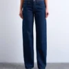 Tsember Low Rise Wide Leg Fit Jeans