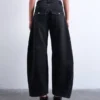 Tsemma High Rise Barrel Fit Jeans