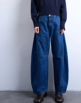 Tsemma High Rise Barrel Fit Jeans