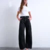 Tsemma High Rise Barrel Fit Jeans