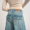 Tsemma High Rise Barrel Fit Jeans