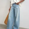 Tshorizon Mid Rise Wide Leg Fit Jeans