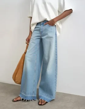 Tshorizon Mid Rise Wide Leg Fit Jeans