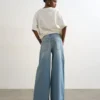 Tshorizon Mid Rise Wide Leg Fit Jeans