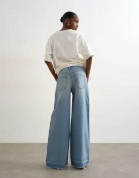 Tshorizon Mid Rise Wide Leg Fit Jeans