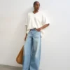 Tshorizon Mid Rise Wide Leg Fit Jeans