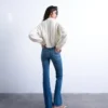Tsjamie High Rise Flared Fit Jeans