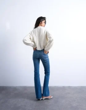 Tsjamie High Rise Flared Fit Jeans