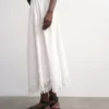 Tslina Mid Rise Long Skirt