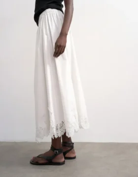 Tslina Mid Rise Long Skirt