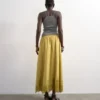 Tslina Mid Rise Long Skirt