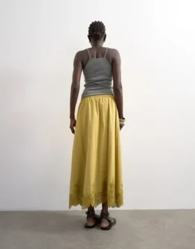 Tslina Mid Rise Long Skirt
