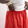 Tslina Mid Rise Long Skirt