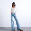 Tsmarie Mid Rise Flared Fit Jeans