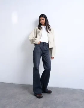 Tsmarie Mid Rise Flared Fit Jeans