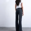 Tsmarie Mid Rise Flared Fit Jeans