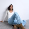 Tsmarie Mid Rise Flared Fit Jeans