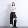 Tsminna High Rise Midi Skirt