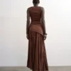 Tsnaya Mid Waist Long Skirt