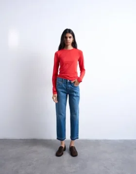 Tsrunway Mid Rise Straight Fit Jeans