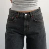 Tsvera High Rise Wide Fit – Cropped Jeans
