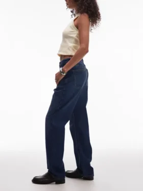 Tsyvonne High Rise Straight Fit Jeans