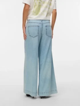 Vmaisa Mid Rise Wide Leg Fit Jeans