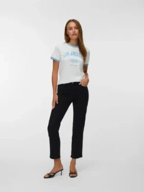 Vmamara Mid Rise Straight Fit Jeans