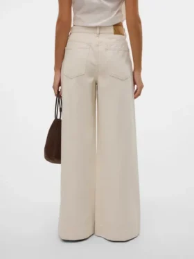 Vmannet Mid Rise Wide Leg Fit Jeans