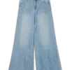 Vmannet Mid Rise Wide Leg Fit Jeans