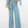 Vmannet Mid Rise Wide Leg Fit Jeans