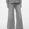 Vmannet Mid Waist Wide Leg Fit Jeans
