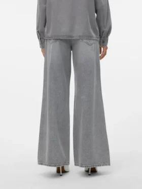 Vmannet Mid Waist Wide Leg Fit Jeans