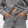 Vmannet Mid Waist Wide Leg Fit Jeans