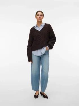 Vmbillie High Rise Barrel Fit Jeans