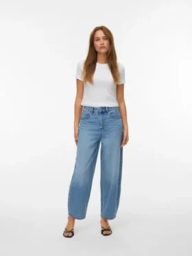 Vmbillie High Rise Barrel Fit Jeans