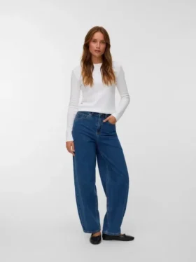 Vmbillie High Rise Barrel Fit Jeans