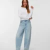 Vmbillie High Rise Barrel Fit Jeans