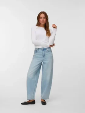 Vmbillie High Rise Barrel Fit Jeans