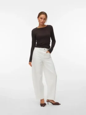 Vmbillie High Rise Barrel Fit Jeans
