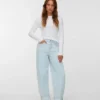 Vmbillie High Rise Barrel Fit Jeans