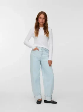 Vmbillie High Rise Barrel Fit Jeans