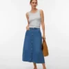 Vmbirkley Mid Waist Long Skirt
